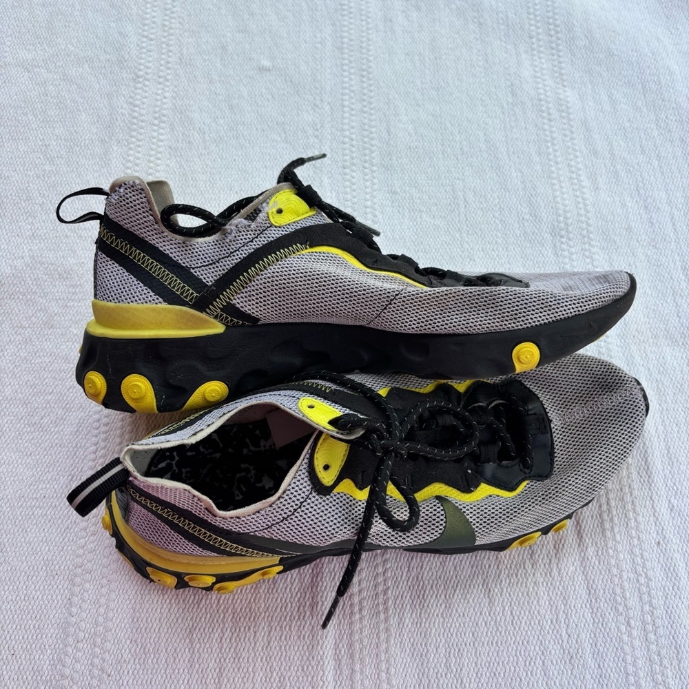 Nike React Element 55 Dynamic Yellow sneaker mens 8